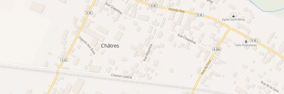 Plan du 4B Rue Moyenne à Châtres