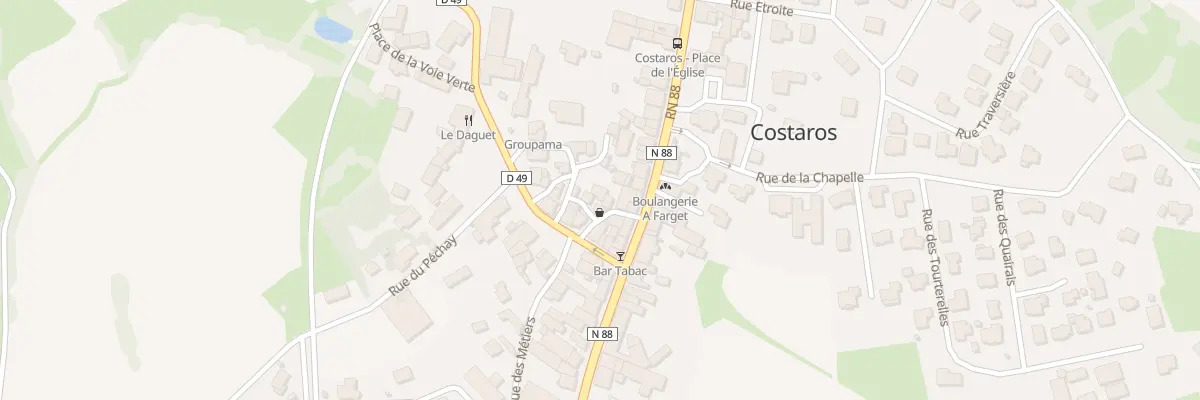 Plan du 5070 Le Bourg à Costaros