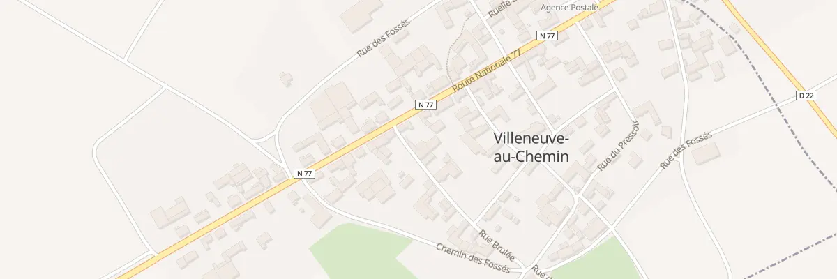 Plan du 2 Rue Brulée à Villeneuve-au-Chemin