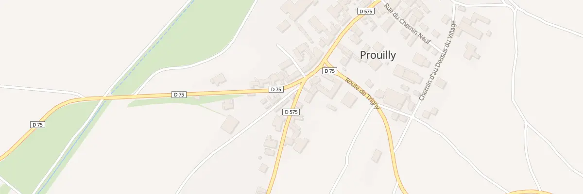 Plan du 2 Rte de Cuissat à Prouilly