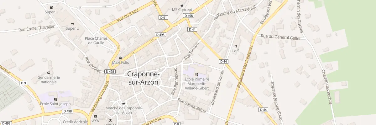 Plan du 2 Rue Faucon à Craponne-sur-Arzon