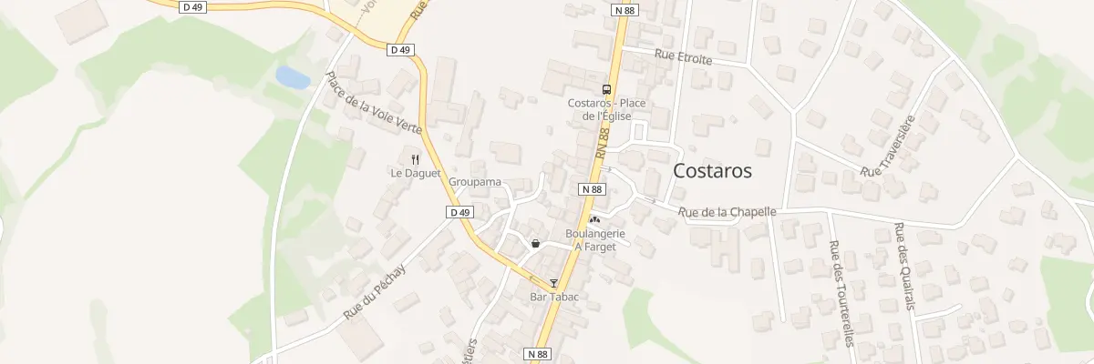 Plan du 4 Rue du Caryrou à Costaros