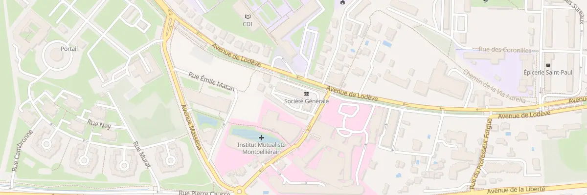 Plan du 121 Av de Lodève à Montpellier