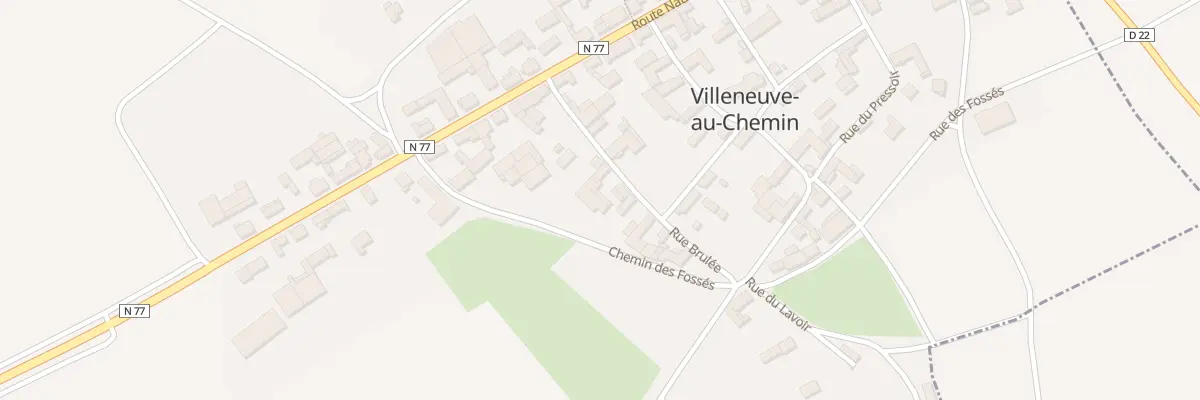 Plan du 3 Rue Brulée à Villeneuve-au-Chemin