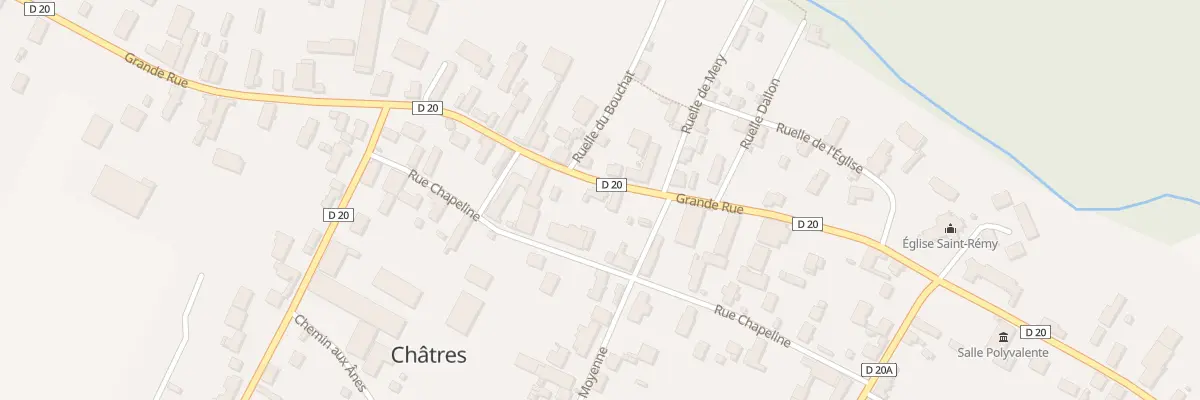 Plan du 21 Gr Grande Rue à Châtres