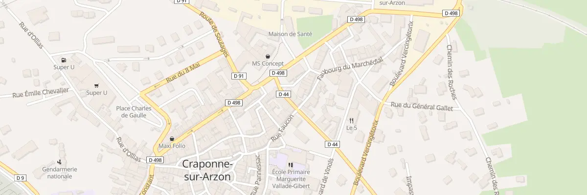 Plan du 4 Pl de la Halle à Beaune-sur-Arzon