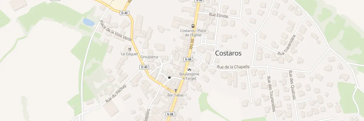 Plan du 5078 Le Bourg à Costaros