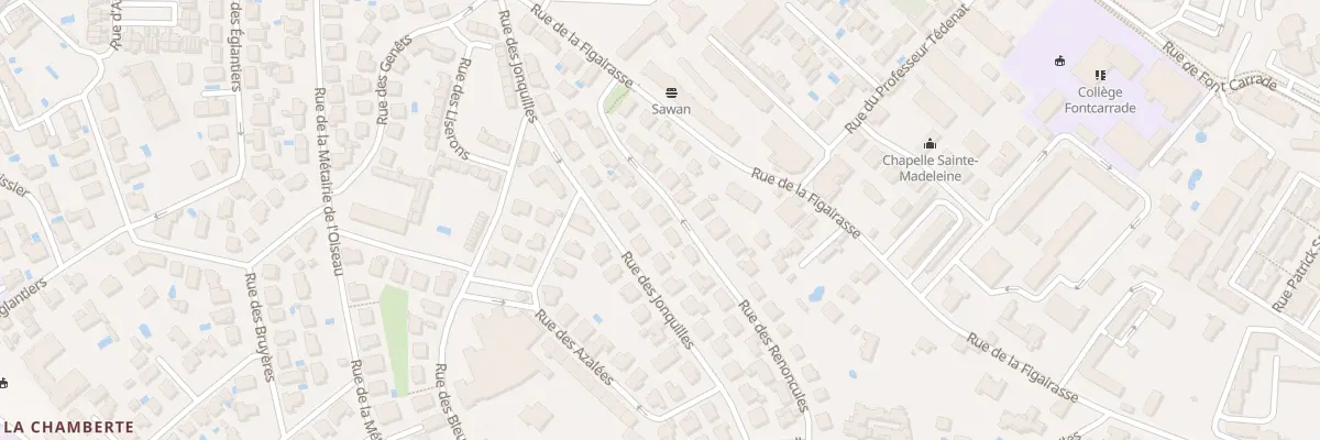 Plan du 16 Rue des Renoncules à Montpellier