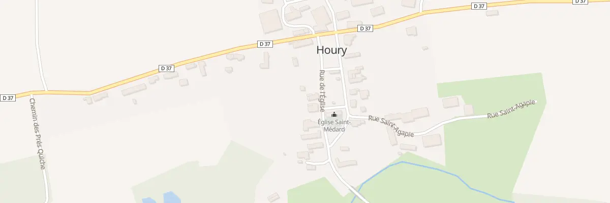 Plan du 6 Rue de l’Eglise à Houry