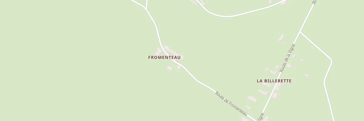 Plan du 9 Rte de Fromenteau à Ternant