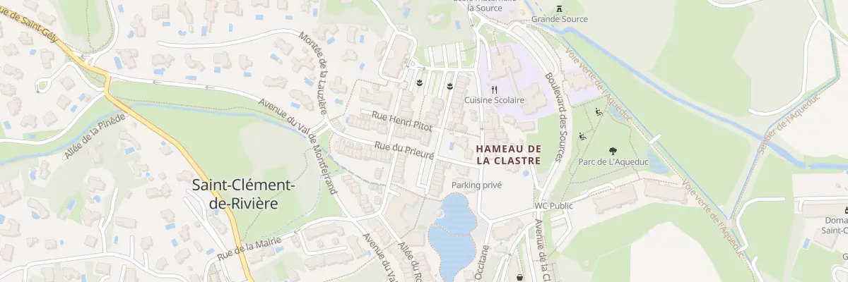 Plan du 1 Rue Henri Pitot à Saint-Clément-de-Rivière