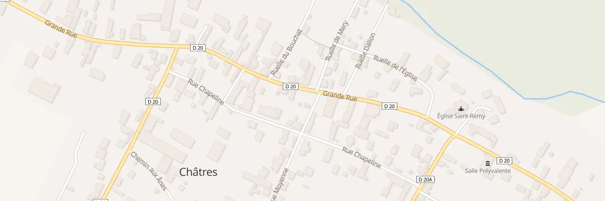 Plan du 19 Gr Grande Rue à Châtres