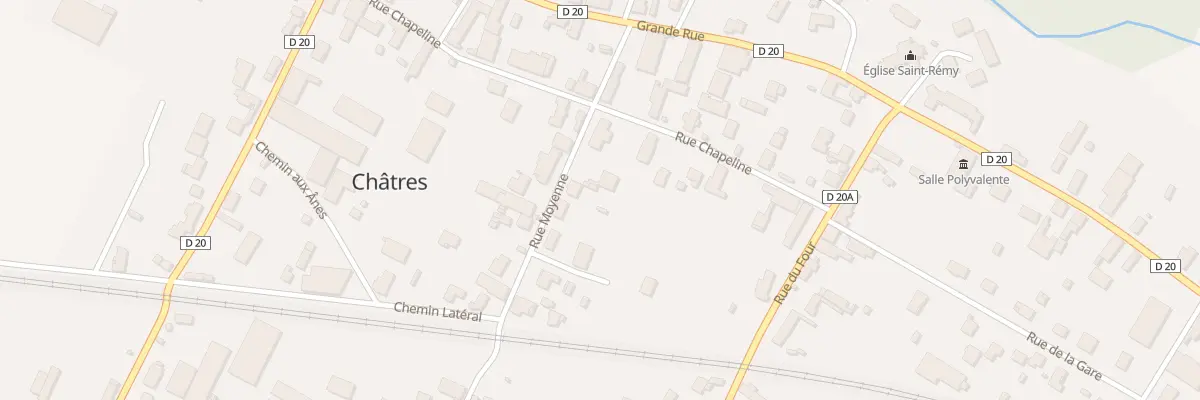 Plan du 1 Rue Moyenne à Châtres