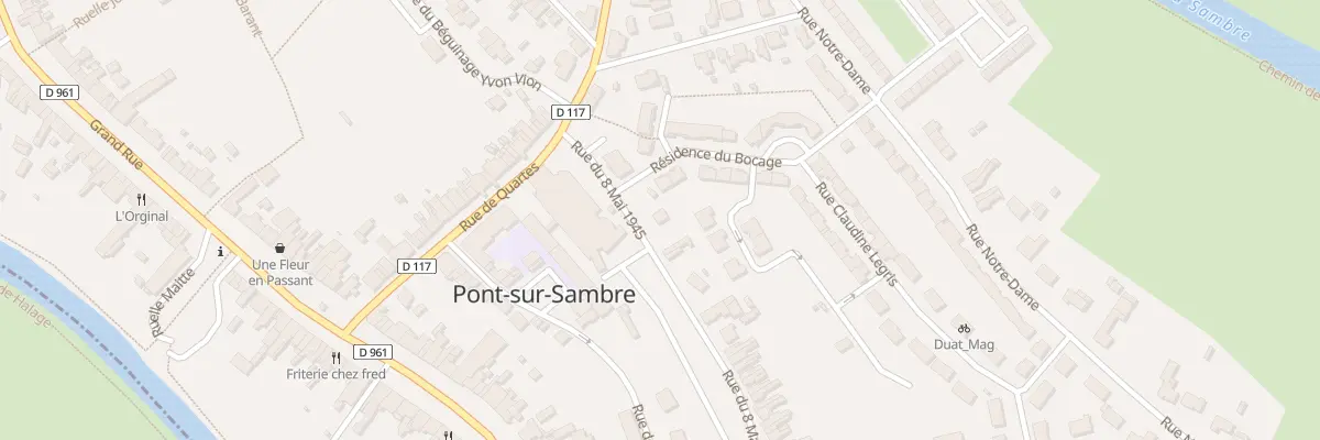 Plan du 25 Rue du Huit Mai 1945 à Pont-sur-Sambre