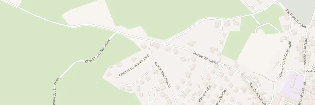 Plan du 65 Rue de Villeneuve à Langogne