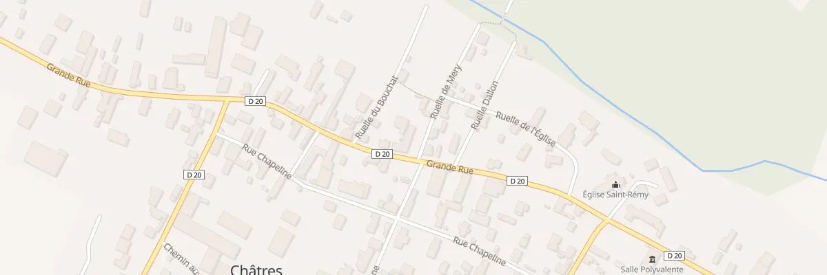 Plan du 32 Gr Grande Rue à Châtres