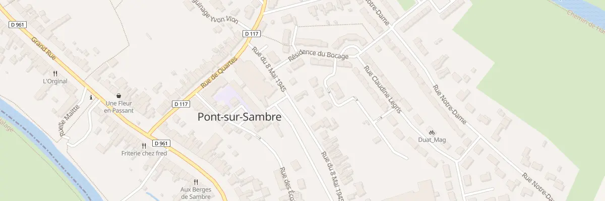 Plan du 33 Rue du Huit Mai 1945 à Pont-sur-Sambre
