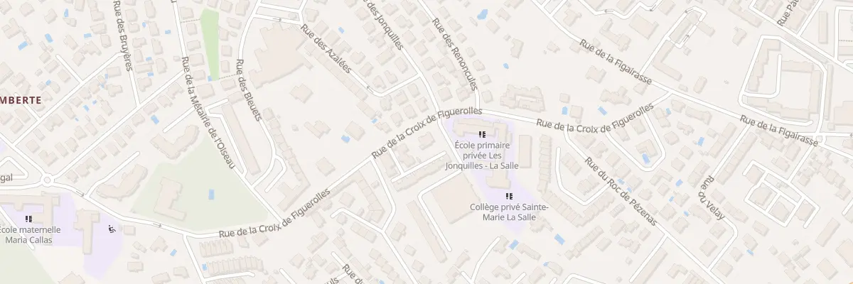 Plan du 313 Rue de la Croix de Figuerolles à Montpellier