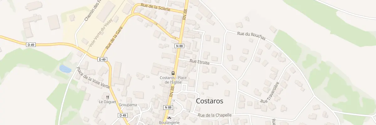 Plan du 2 Rue Etroite à Costaros
