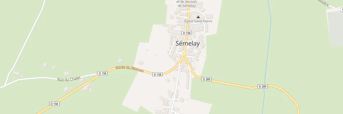 Plan du 19 Rte du Morvan à Sémelay
