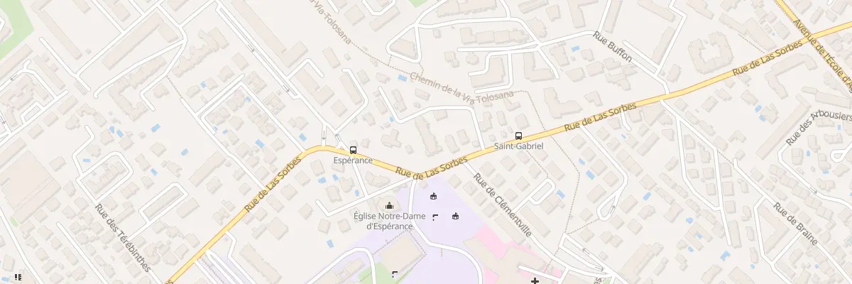 Plan du 1134 Rue de Las Sorbes à Montpellier