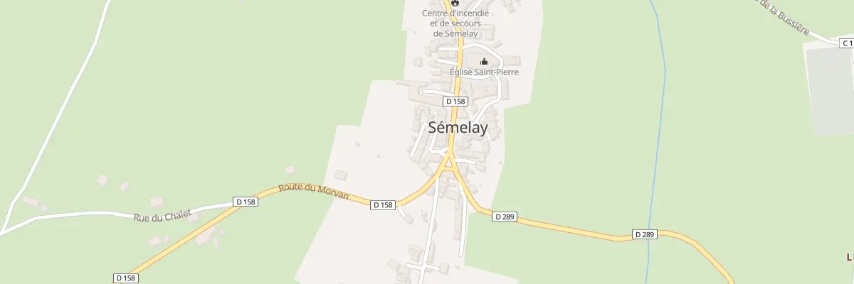 Plan du 23 Rte du Morvan à Sémelay