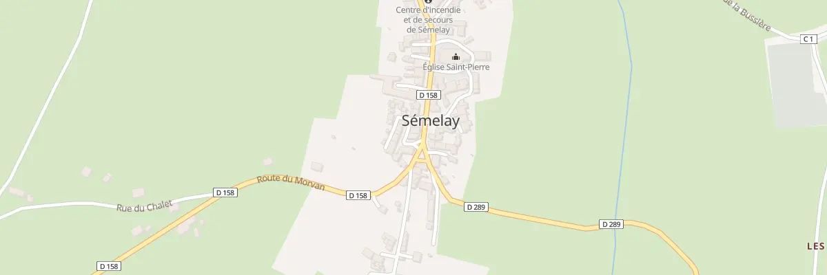 Plan du 29 Rte du Morvan à Sémelay