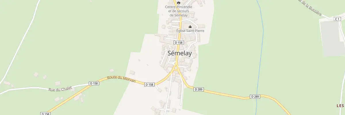 Plan du 31 Rte du Morvan à Sémelay