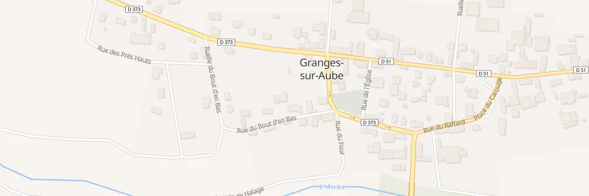 Plan du 4 Rue du Bout d’En Bas à Granges-sur-Aube
