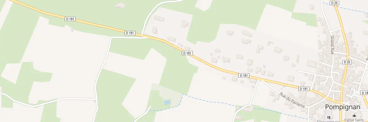 Plan du 19 Rte de Ferrières à Pompignan
