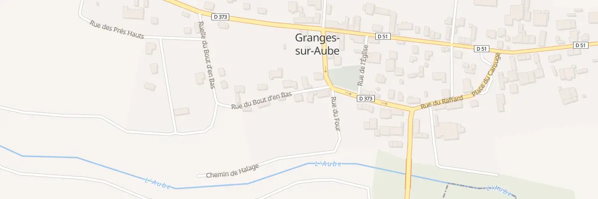 Plan du 5 Rue du Bout d’En Bas à Granges-sur-Aube