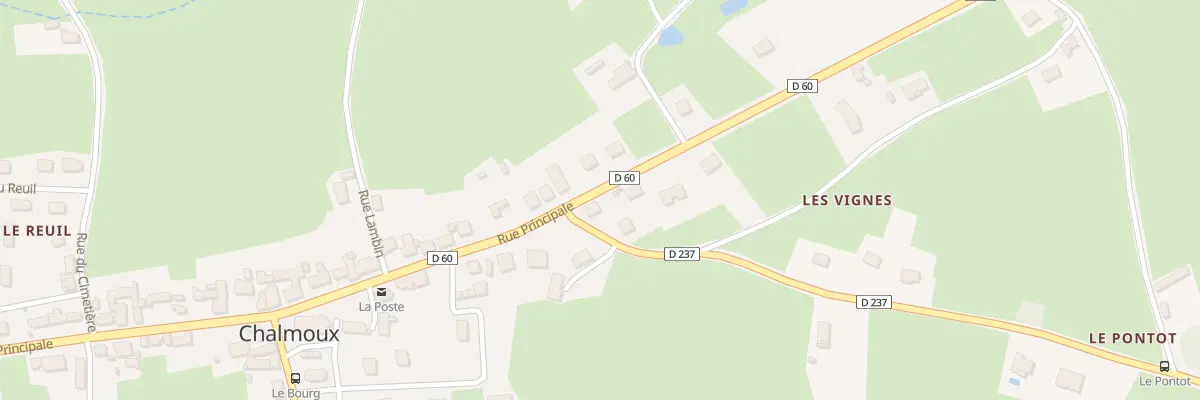 Plan du 1 Rte de Chizeuil à Chalmoux