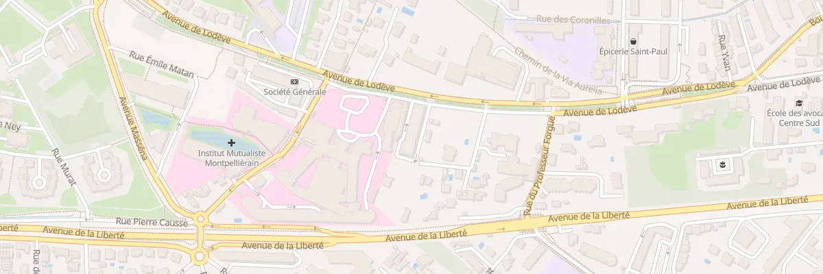 Plan du 117 Av de Lodève à Montpellier