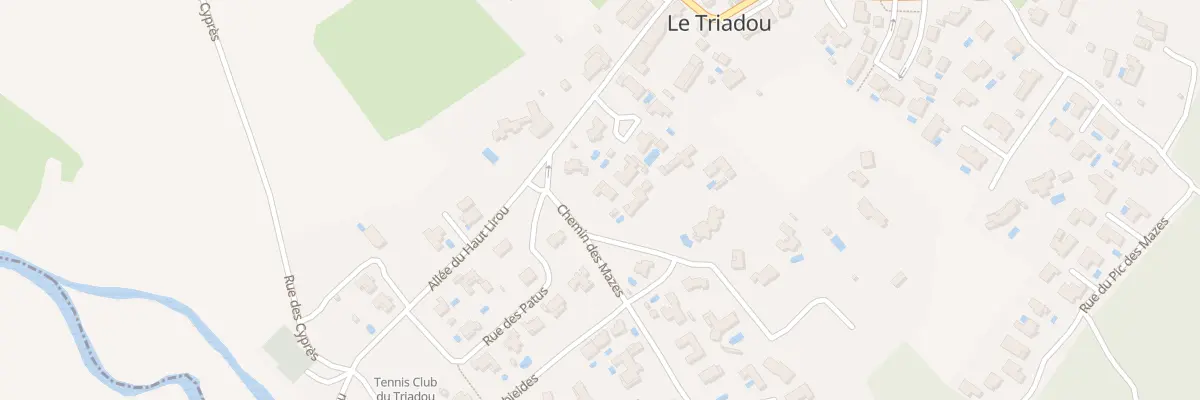 Plan du 5 Lot le Fragon au Triadou