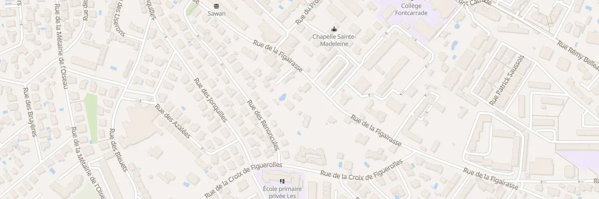 Plan du 28B Rue de la Figairasse à Montpellier
