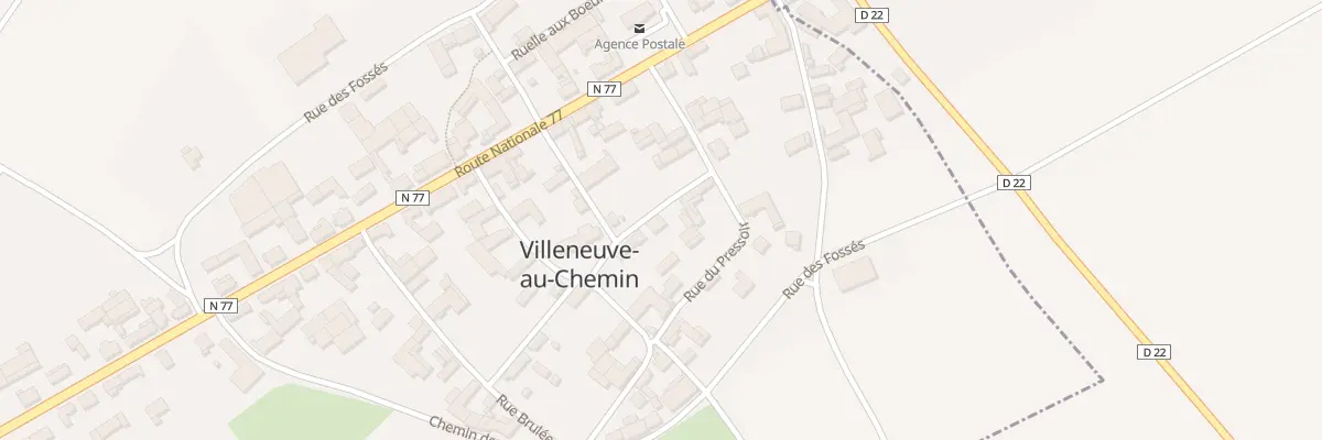 Plan du 6 Rue Montauban à Villeneuve-au-Chemin