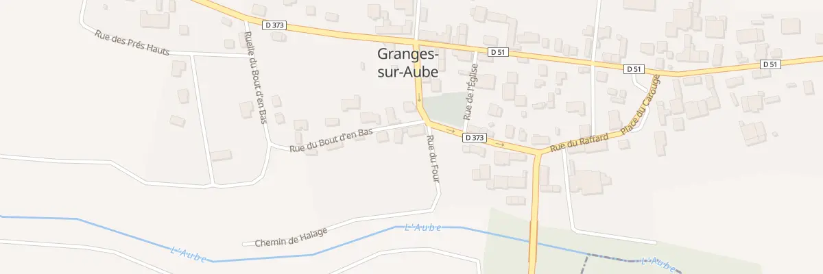 Plan du 1 Rue du Bout d’En Bas à Granges-sur-Aube