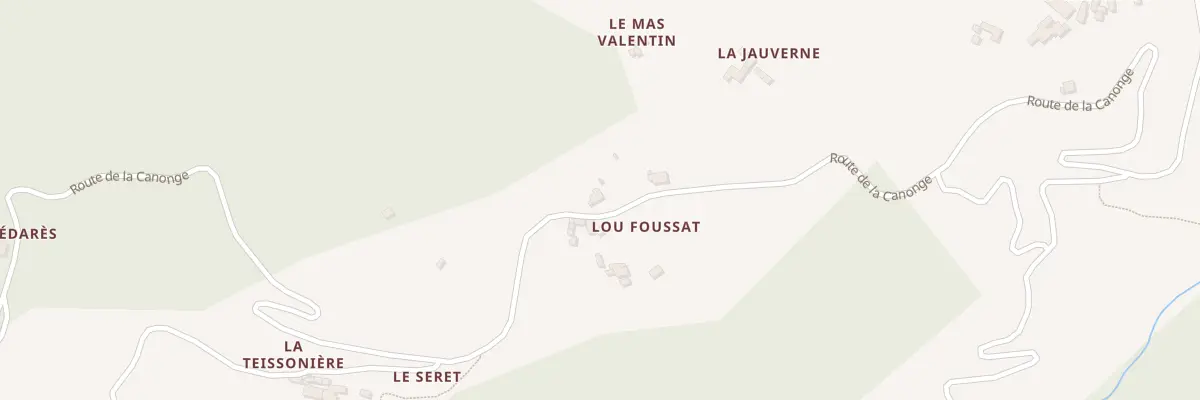 Plan du 5043 La Canonge à Saint-Hilaire-de-Lavit