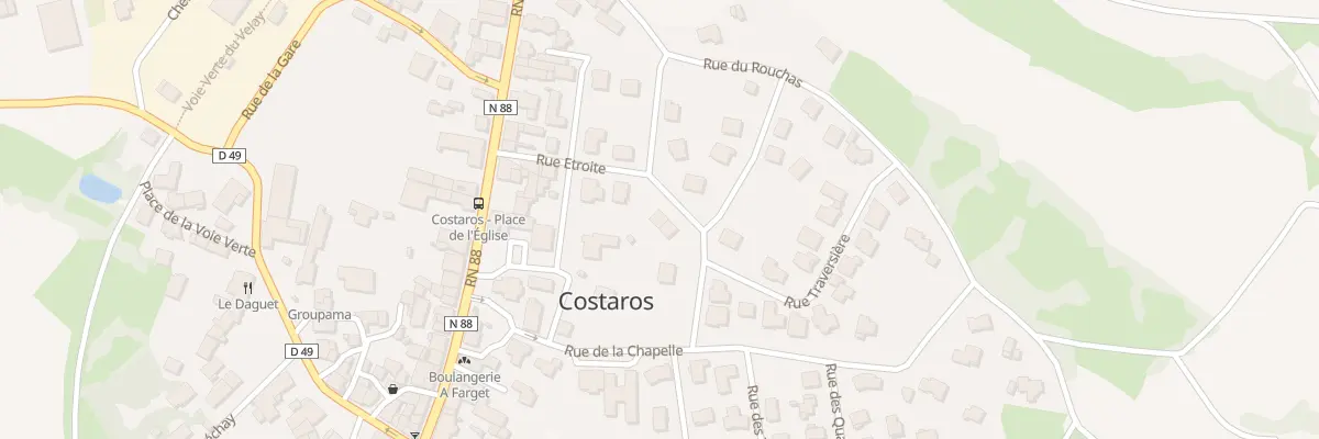 Plan du 5120Z Le Rouchas à Costaros