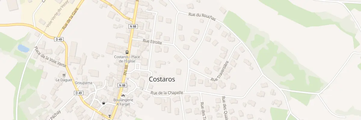 Plan du 5120N Le Rouchas à Costaros