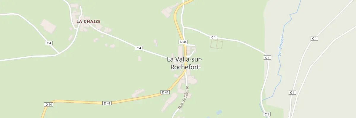 Plan du 4 Che de la Chaize à La Valla-sur-Rochefort