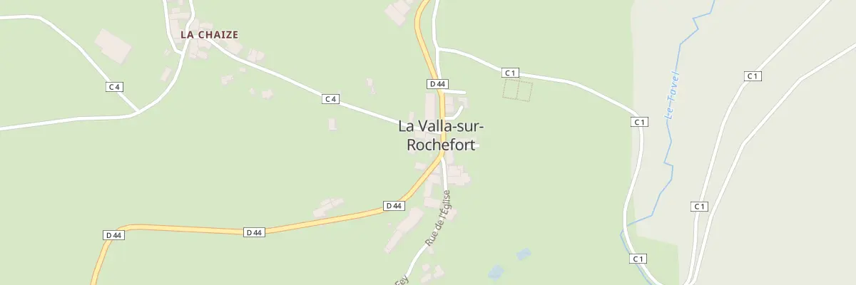 Plan du 4 Rte de Noiretable D 44 à La Valla-sur-Rochefort