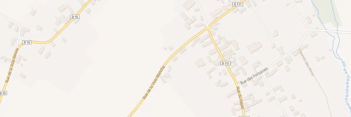 Plan du 5 Rue de la Voie Blanche à Chennegy