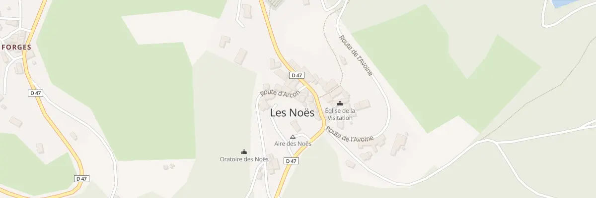 Plan du 21 Rte d’Arcon aux Noës