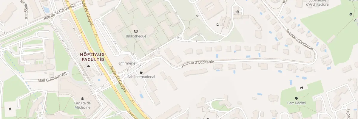 Plan du 171 Av d’Occitanie à Montpellier