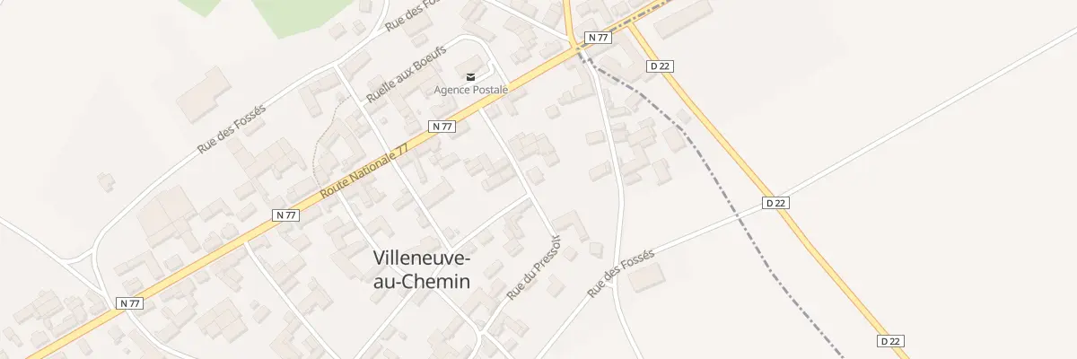 Plan du 2 Rue Montauban à Villeneuve-au-Chemin
