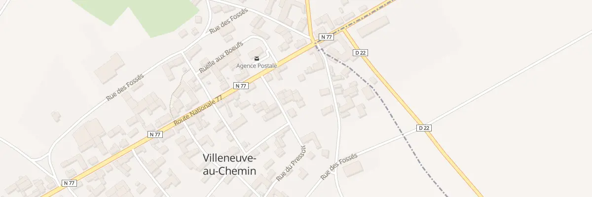 Plan du 2A Rue Montauban à Villeneuve-au-Chemin