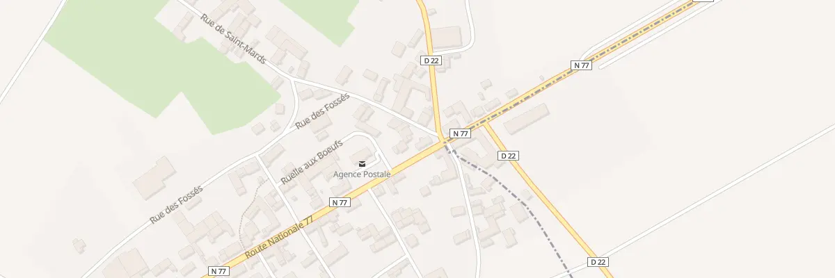 Plan du 7 Rte Nationale 77 à Villeneuve-au-Chemin