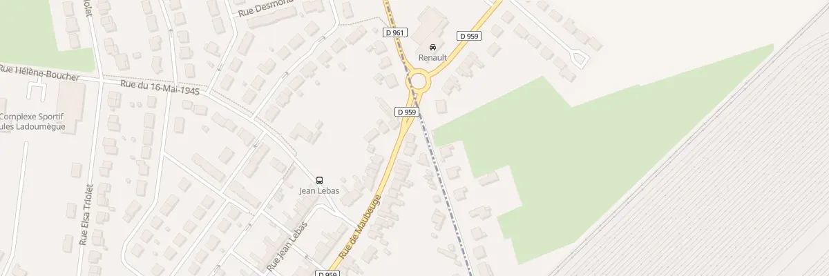 Plan du 182 Rue de Maubeuge à Aulnoye-Aymeries