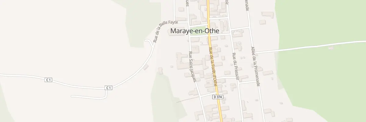 Plan du 9 Rue Saint Jacques à Maraye-en-Othe